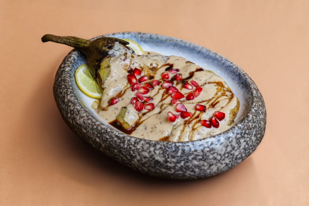 باذنجان-مشوي - Grilled Eggplant