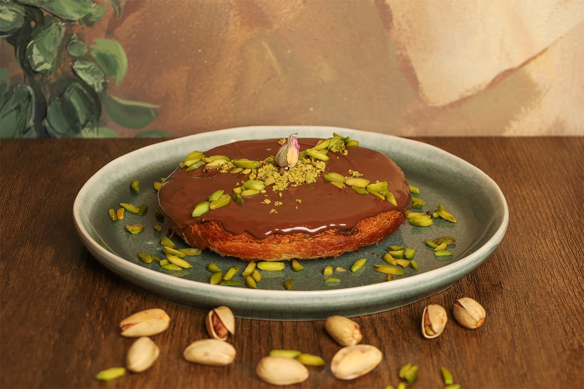 كنافة البستاشيو مع الشوكولا - Kunafa Pistachio with Chocolate